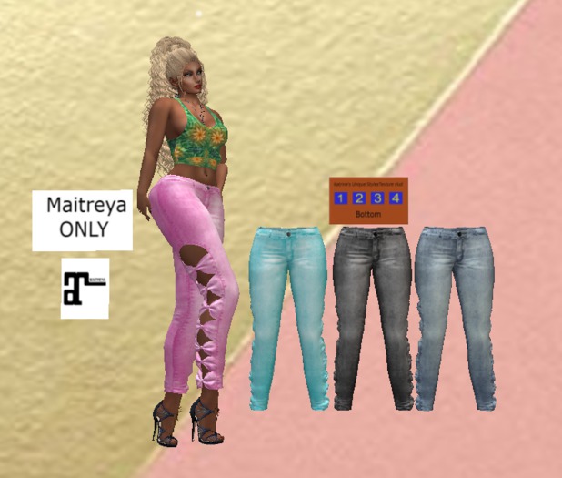 KW Side Bow Jeans