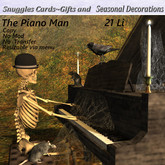 The Piano Man Halloween Decor By Snuggles Boxed