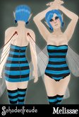 Schadenfreude Cerulean Melissae Minidress&Suit