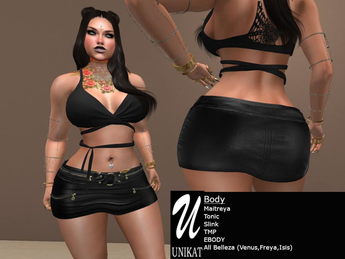 ~~UNIKAT~~ BLACK LEATHER SKIRT 2017 unpack