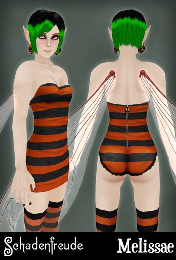 Schadenfreude Orange Melissae Minidress&Suit