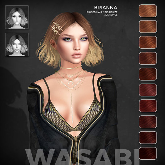 Wasabi // Brianna Mesh Hair - Reds