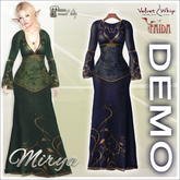 [V/W] + Faida - Mirya Dress DEMO MAITREYA - Medieval Fantasy gown, Elven style, for Lara & Hourglass - Mesh