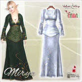 [V/W] + Faida - Mirya Dress Ice - Medieval Fantasy gown, Elven style, for Maitreya Lara & Slink Hourglass - Mesh