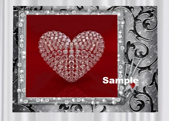 Diamond Frame & Heart