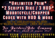NekroLogiK N*Motion 2 Script Chopper Bike System FULL PERM for Motorcycle Builder Bike Creator Exclusive Rights