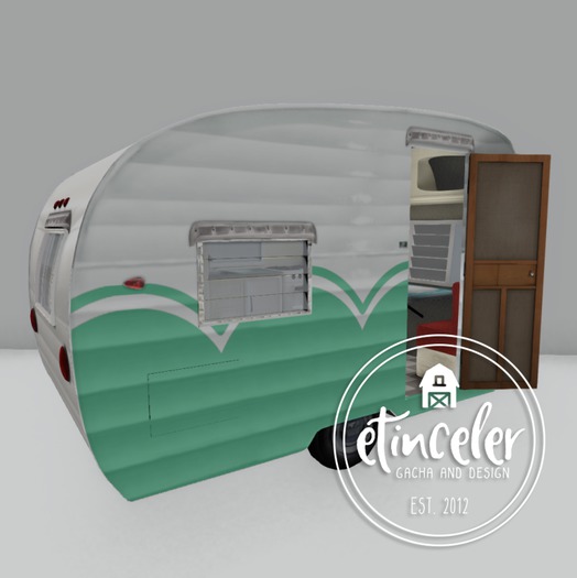Second Life Marketplace tb Vintage Camper Green