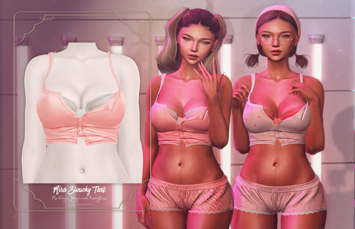 Tee*fy Mira Slouchy Tank - Pink
