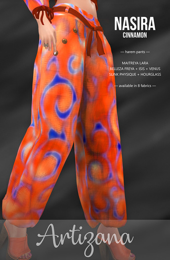 Artizana - Nasira (Cinnamon) - Harem Pants