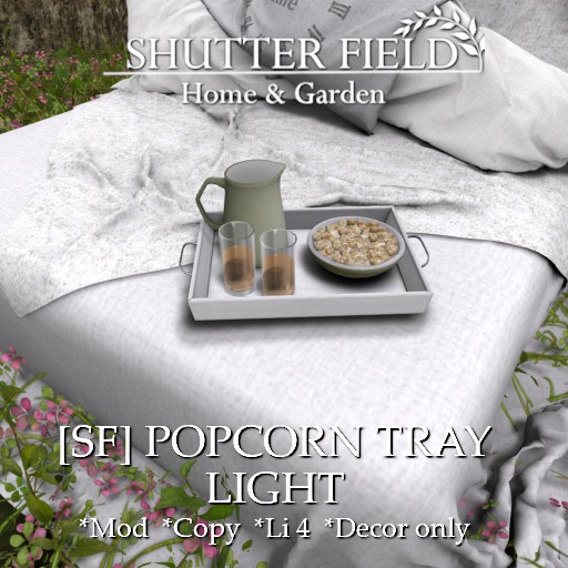 [SF] POPCORN TRAY - LIGHT BOXED