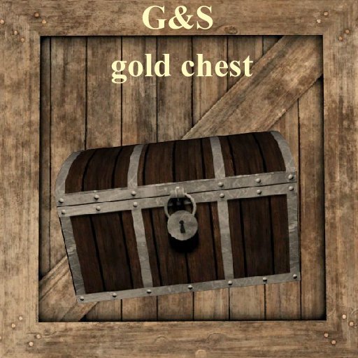 Second Life Marketplace gold chest G&S storage vendor crate bc