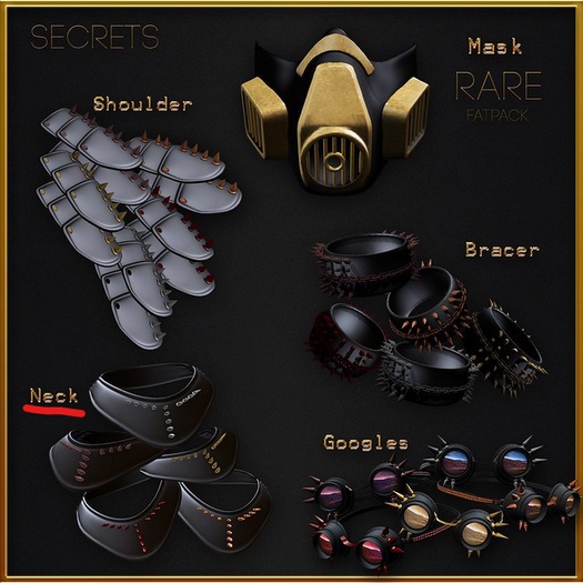 -SECRETS-Scavenger Punk Neck Orange