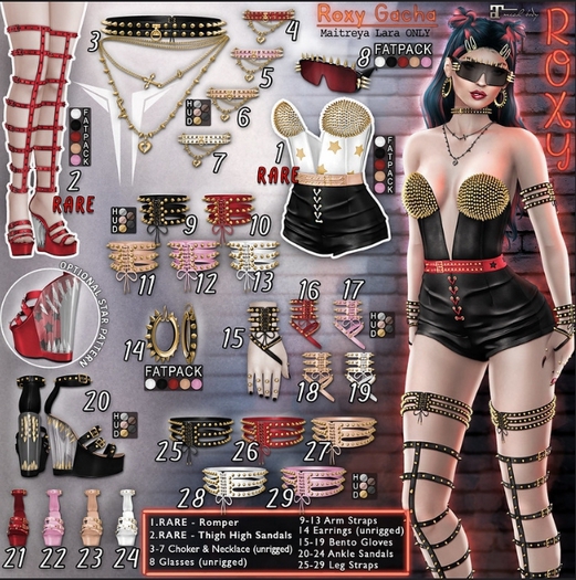 **RE** Roxy Gloves - Pink - Maitreya