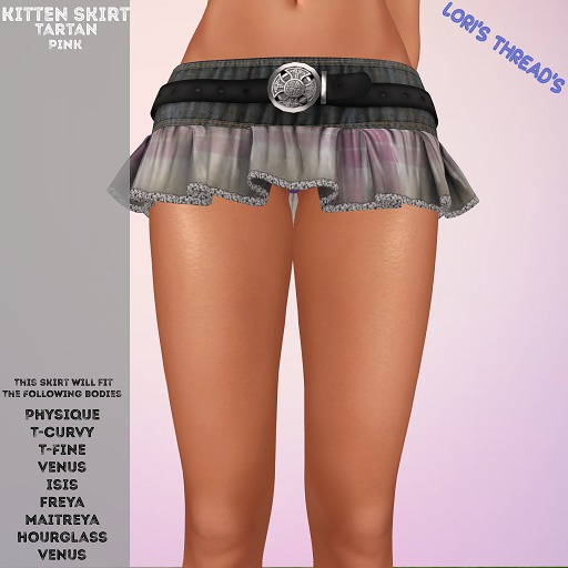 [L.T] Kitten Skirt - Tartan - Pink (REZ ME)