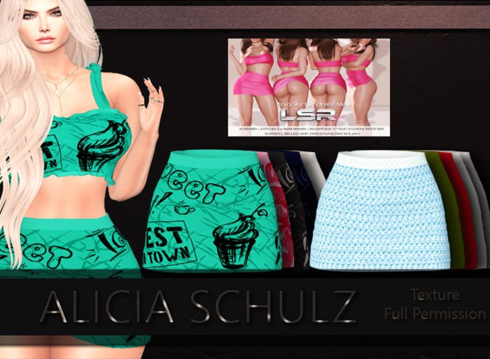 [Alicia Schulz] Texture for [LSR FP] Ania Skirt Undress Me Full Perm SET F