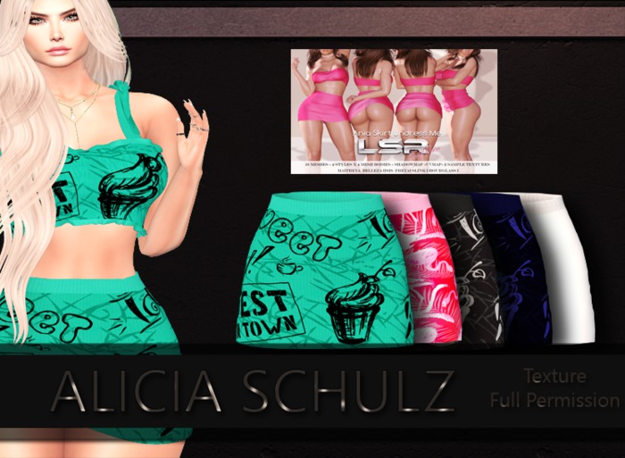 [Alicia Schulz] Texture for [LSR FP] Ania Skirt Undress Me S3