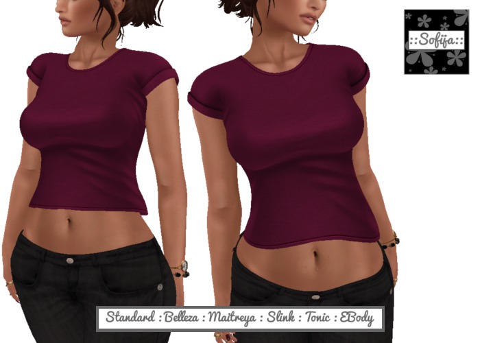 ::Sofija:: Rosie Tee - Beet Red