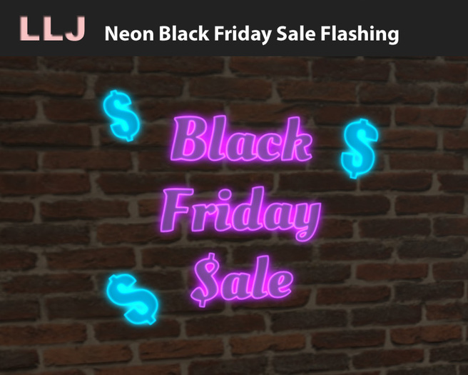 LLJ Neon Black Friday Sale