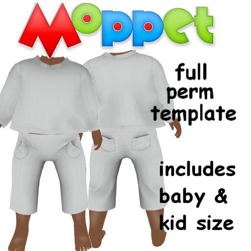 Moppet FULL PERM Baggy Capri and Top  Template