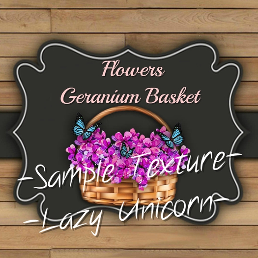 DFS Flowers - Geranium Basket