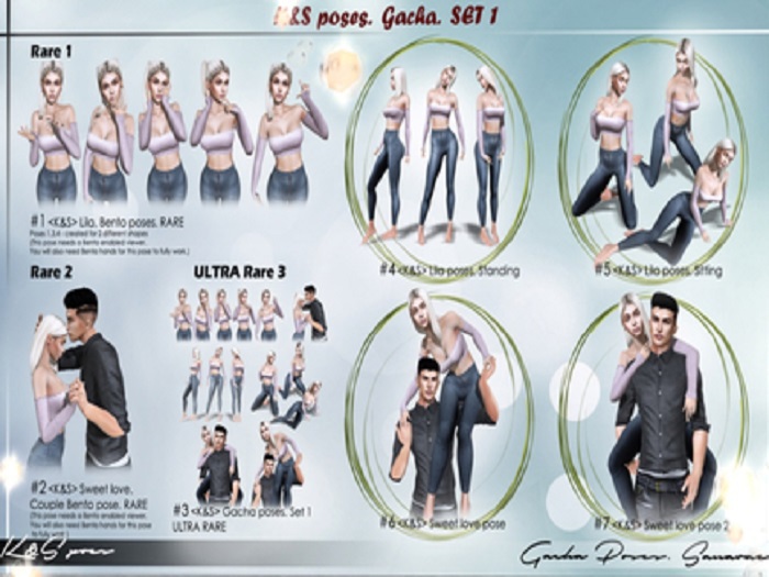 #1 <K&S> Lila. Bento poses. RARE