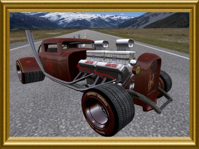 EROTIC TWIN V8 RATROD (red)