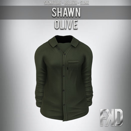 [FKD] SHAWN SHIRT - OLIVE