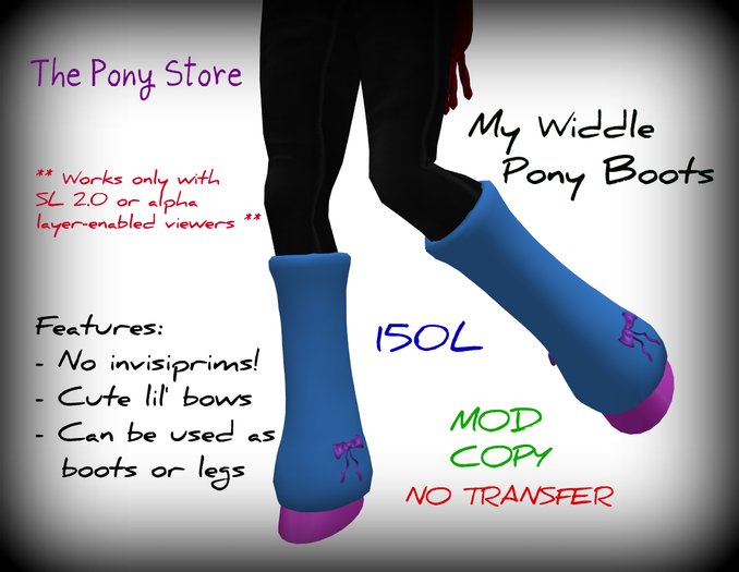 The Pony Store - My Widdle Pony Boots