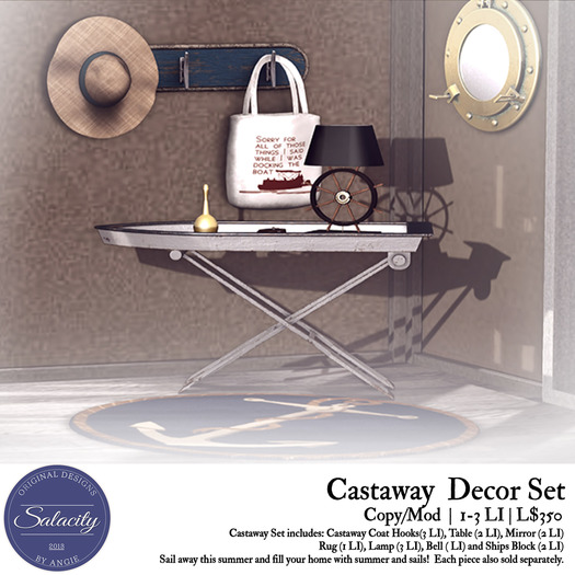 Salacity - Castaway Nautical Decor Set