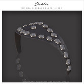Dahlia - Mischa - Headpiece - Headband - Black/Silver