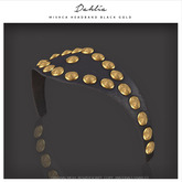 Dahlia - Mischa - Headpiece - Headband - Black/Gold