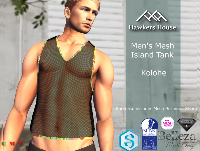 *HH* Men's Mesh Island Tank Kolohe