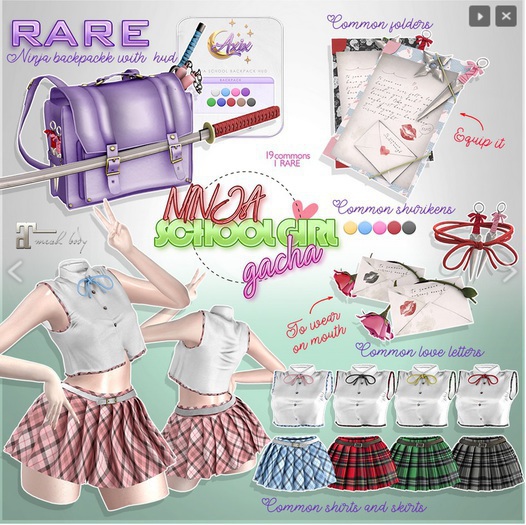 ::Axix:: Ninja School Lover Card Red