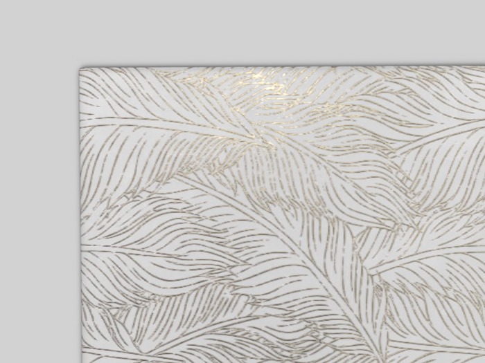 Pomegranate - Gilded Feathers Rug - Snow