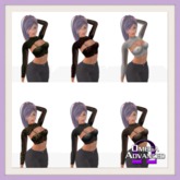 AFD Aris Crop Top with Omega Appliers - 6 colours