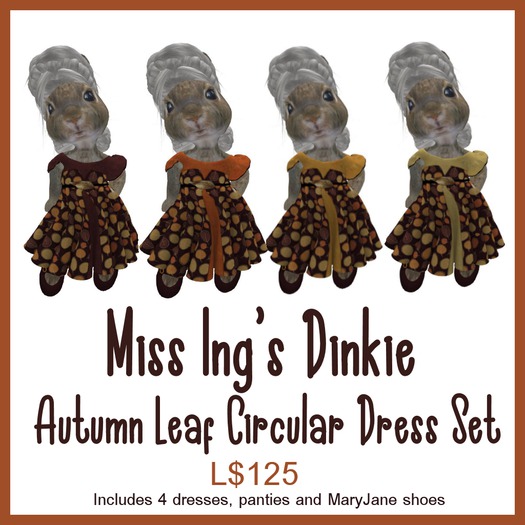 Miss Ing's Dinkie Autumn Leaf Dress Set