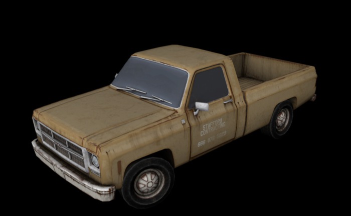 Gmc Old Truck  (Error Alpha Fixed)