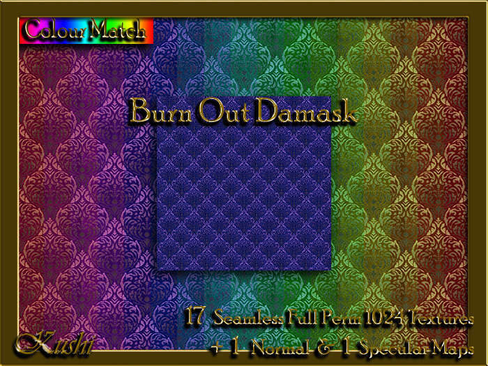 !Kushi! BurnOutDamask Textures -WearToUnpack