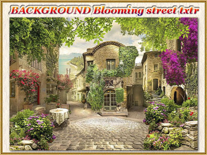 BACKGROUND Blooming street txtr