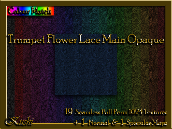 Trumpet Flower Lace Main Opaque Textures