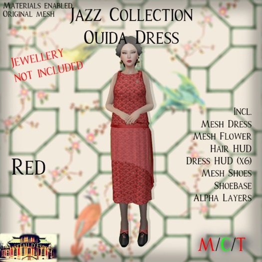 ~CdE~ Jazz Ouida RED Dress