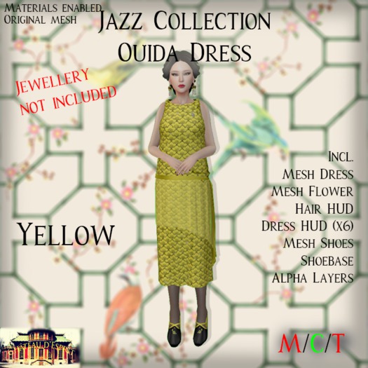 ~CdE~ Jazz Ouida YELLOW Dress