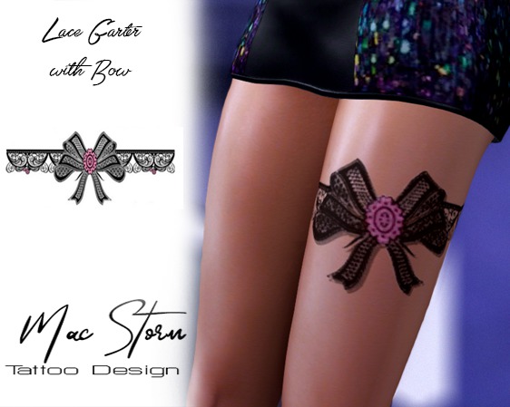 *PROMO* Lace Garter with Bow