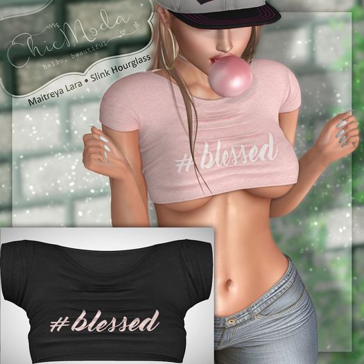 ChicModa // Sadystika Crop Top // BLACK BLESSED