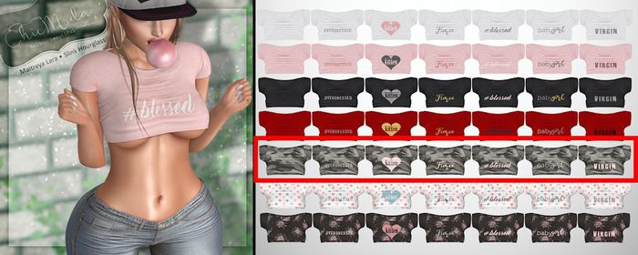 ChicModa // Sadystika Crop Top // CAMO MINI PACK