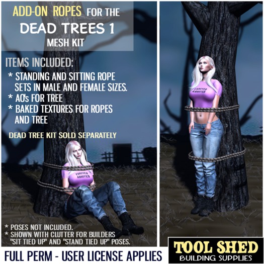 Tool Shed - Dead Trees 1 Add-On Ropes Mesh Kit - Halloween Decoration