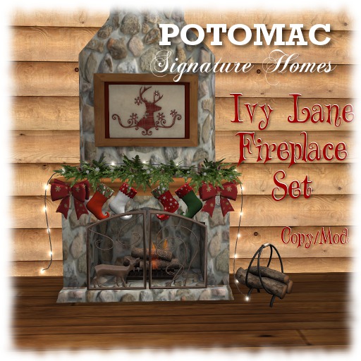 Ivy Lane Fireplace Set