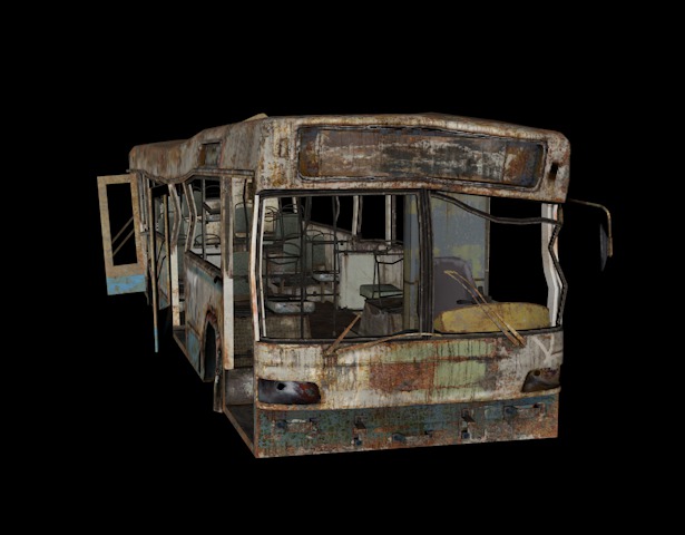 Destroyed Bus - 01