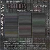 [FPW007] 6 Patterned Wool Textures Fabric Textures Scarf Textures Hat Textures Sweater Textures from E&D ENGINEERING