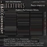 [FPW010] 6 Patterned Wool Textures Fabric Textures Scarf Textures Hat Textures Sweater Textures from E&D ENGINEERING